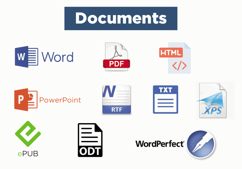 Import documents from different sources