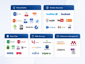 Import text data from many sources Import text data from many sources